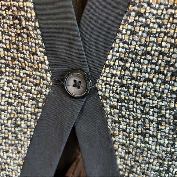 Dana Buchman Elegant Black Tweed Jacket Blazer - Picture 4 of 10